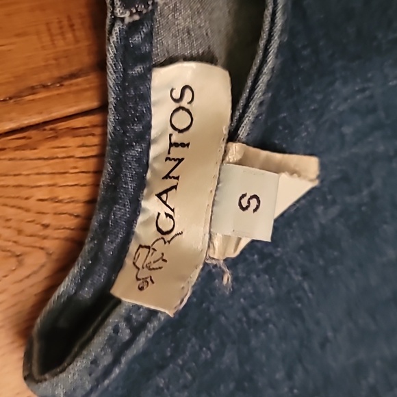 Vintage Stretch Denim Top by Gantos - Picture 3 of 3